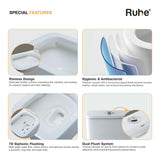 Athos One Piece Western Commode, rimless design