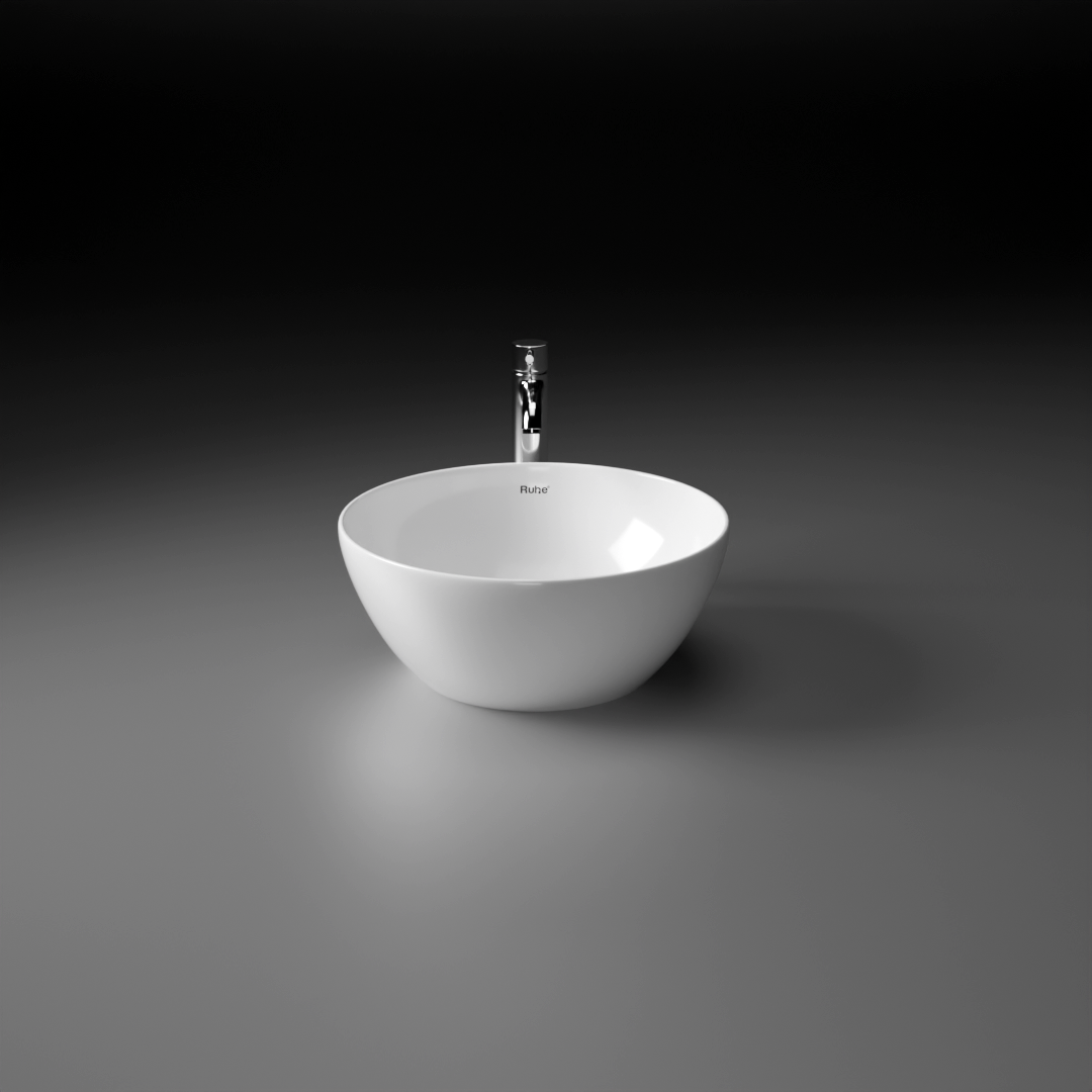 Blaze Table Top Wash Basin (White) - by Ruhe