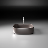 Pulse Table Top Wash Basin (Matte Brown) - by Ruhe