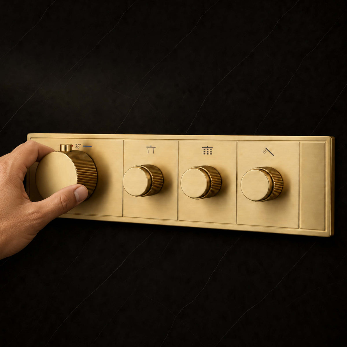 Aurora 3-Function Thermostatic Diverter