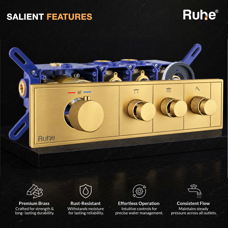 Aurora 3-Function Thermostatic Diverter