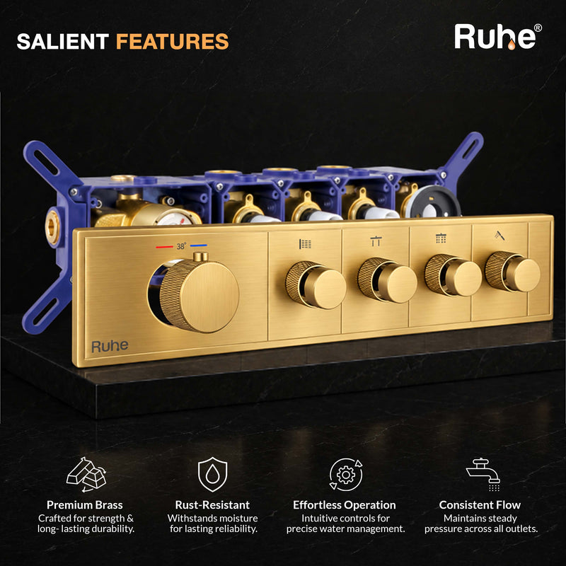 Aurora 4-Function Thermostatic Diverter