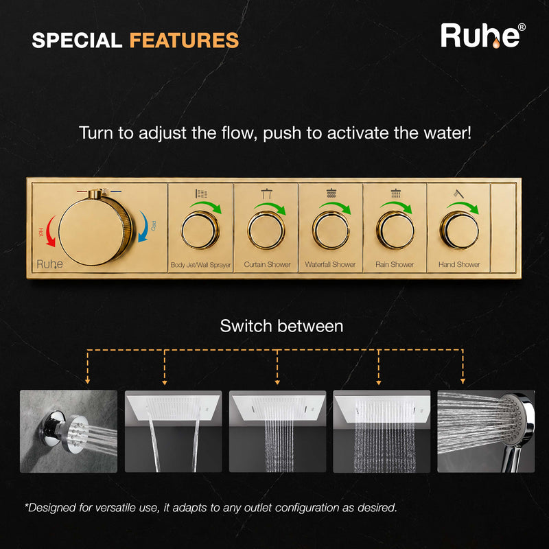 Aurora 5-Function Thermostatic Diverter