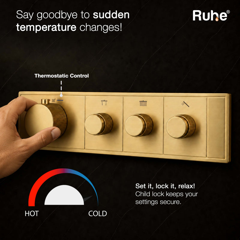 Aurora 3-Function Thermostatic Diverter