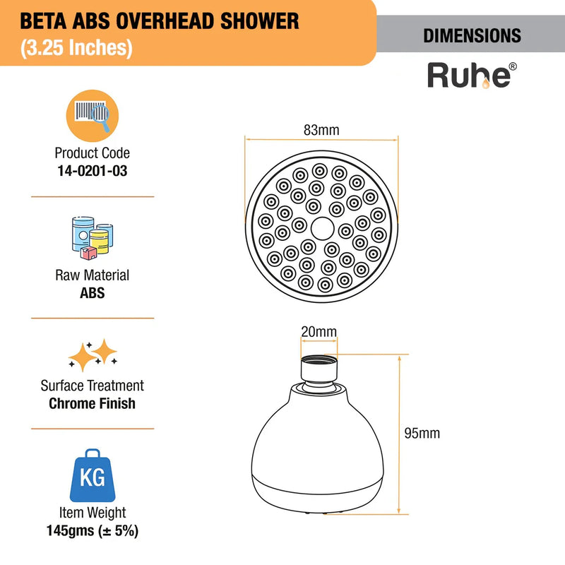 Beta Overhead Shower