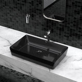 Black Electra Table-Top Wash Basin (Lifestyle)