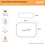 Norma Table Top Wash Basin