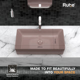 Brown Electra Table-Top Wash Basin (Depth)