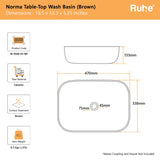 Norma Table Top Wash Basin