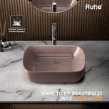 Brown Norma Table Top Wash Basin (Depth)