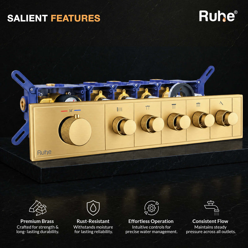 Aurora 5-Function Thermostatic Diverter