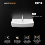 Buna Wall-hung Wash Basin (Features)