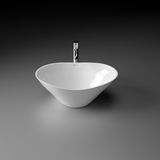 Carina Table Top Wash Basin (White) - by Ruhe