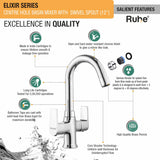 Elixir Deck Mount Wash Basin Mixer Tap with Swivel Spout