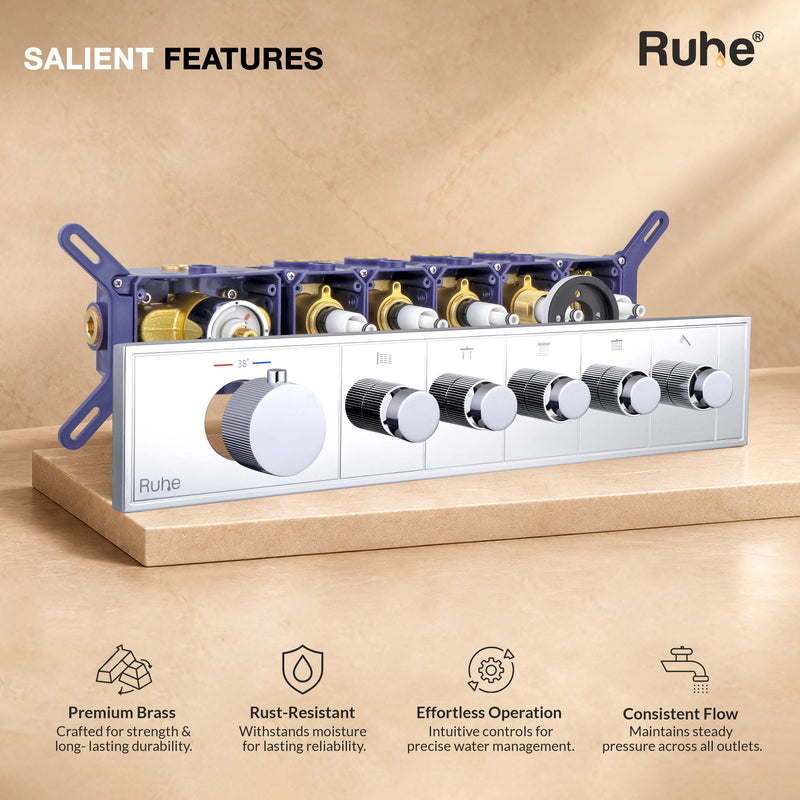 Aurora 5-Function Thermostatic Diverter