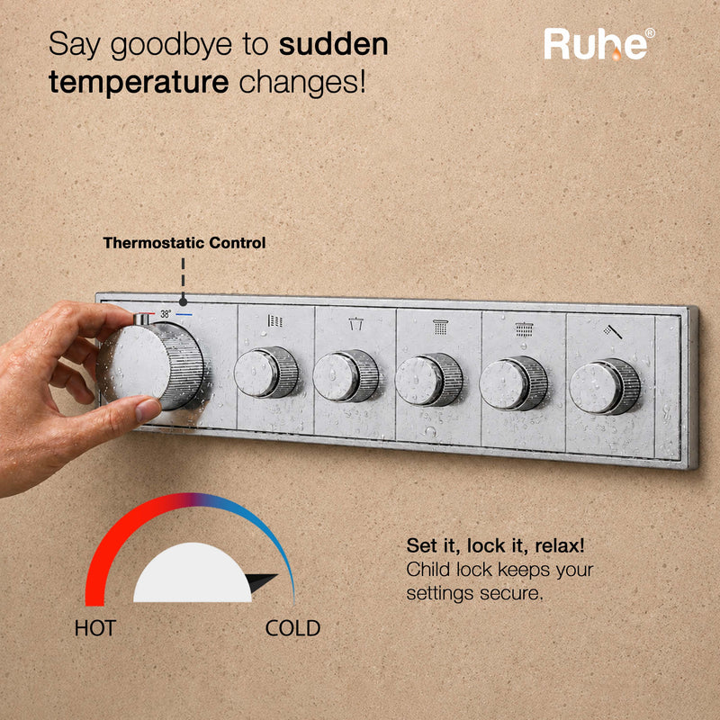Aurora 5-Function Thermostatic Diverter