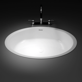 Collar Counter Wash Basin (White) - by Ruhe