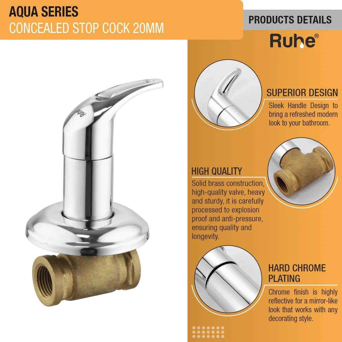Aqua Concealed Stop Valve