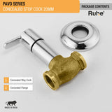 Pavo Concealed Stop Valve