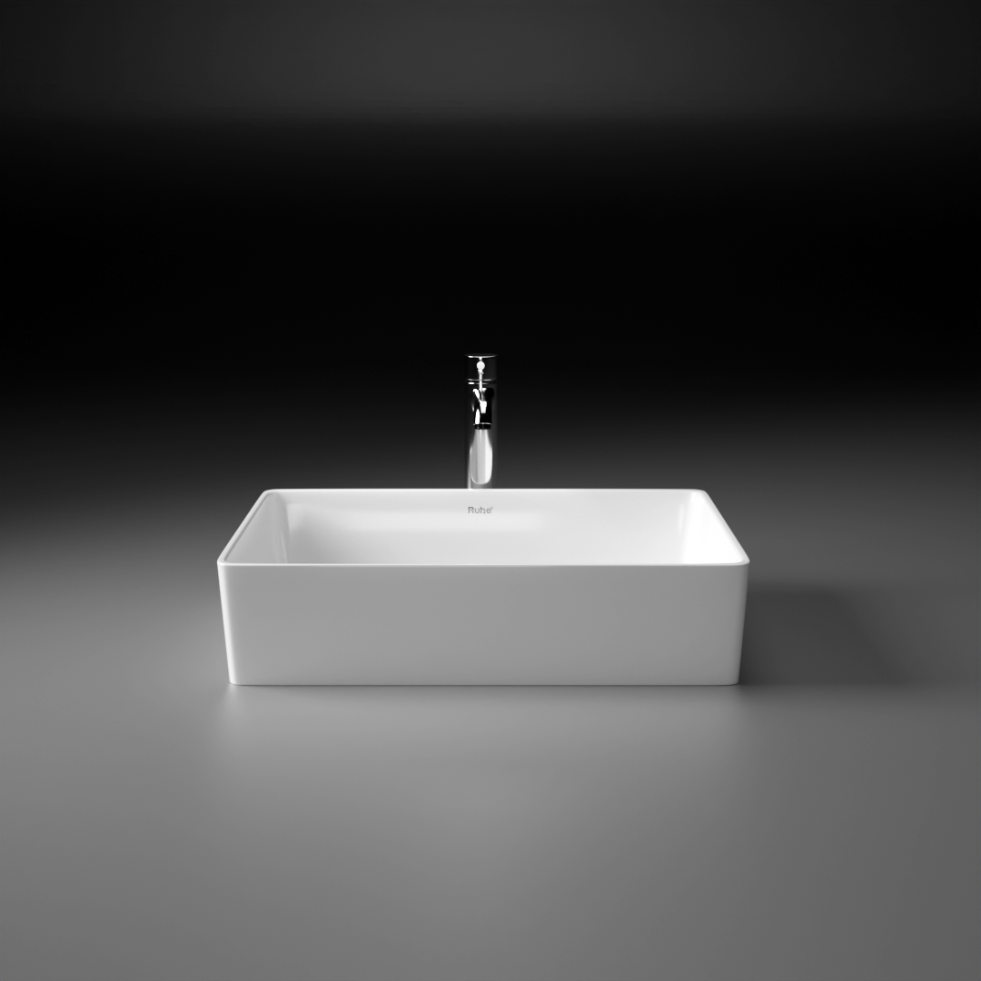 Croma Table-Top Wash Basin (White) - by Ruhe