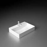 Crux Table Top Wash Basin (White) - by Ruhe