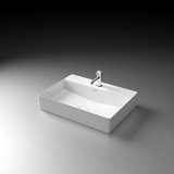 Crux Table Top Wash Basin (White) - by Ruhe