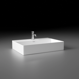 Crux Table Top Wash Basin (White) - by Ruhe