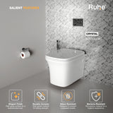 Crystal Wall-Hung Western Commode, Salient Features