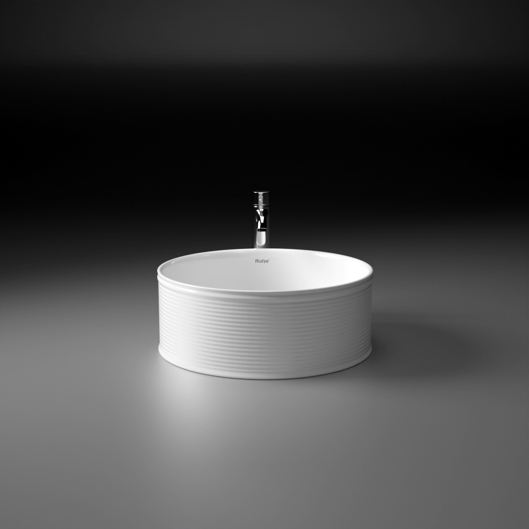 Diya Table-Top Wash Basin (White) - by Ruhe®