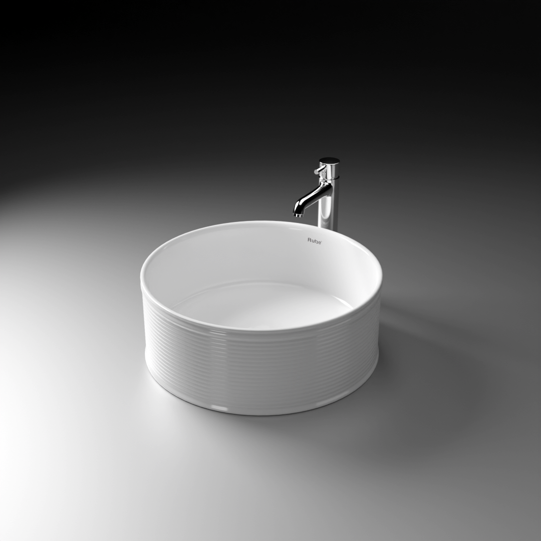 Diya Table-Top Wash Basin (White) - by Ruhe®