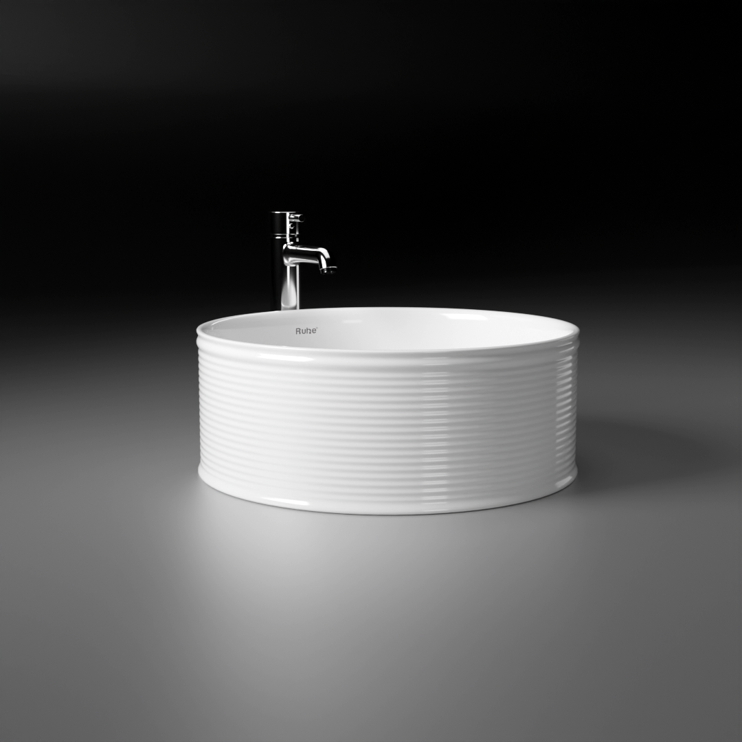 Diya Table-Top Wash Basin (White) - by Ruhe®