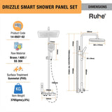 Drizzle Smart Shower Panel Set