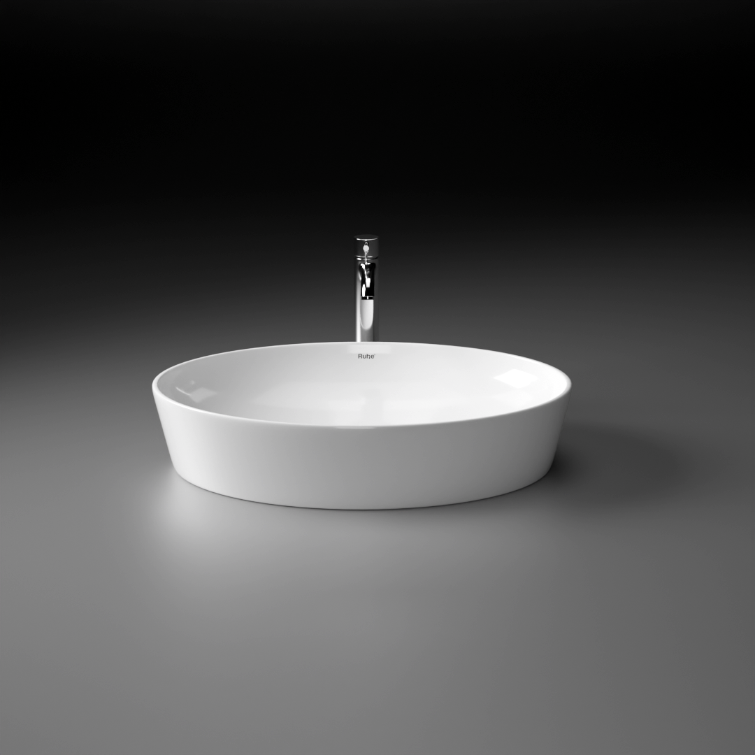 Dusk Table Top Wash Basin (White) - by Ruhe