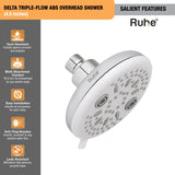 Delta Multiflow Overhead Shower Salient Features