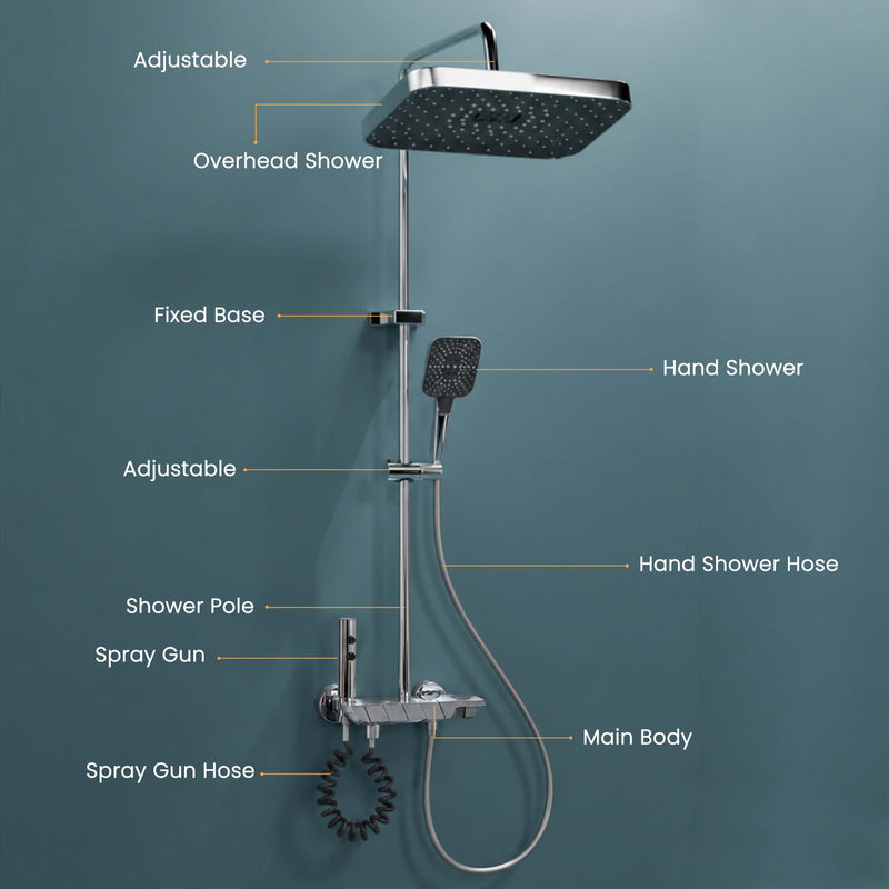 Drizzle Smart Shower Panel Set