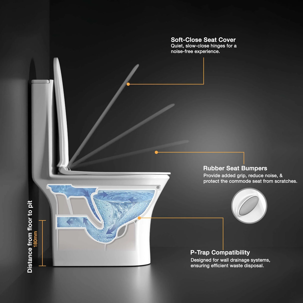 Dune One-Piece Western Commode