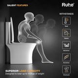 Dune One-Piece Western Commode, Superior Load Capacity