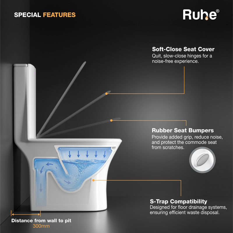 Dune One-Piece Western Commode