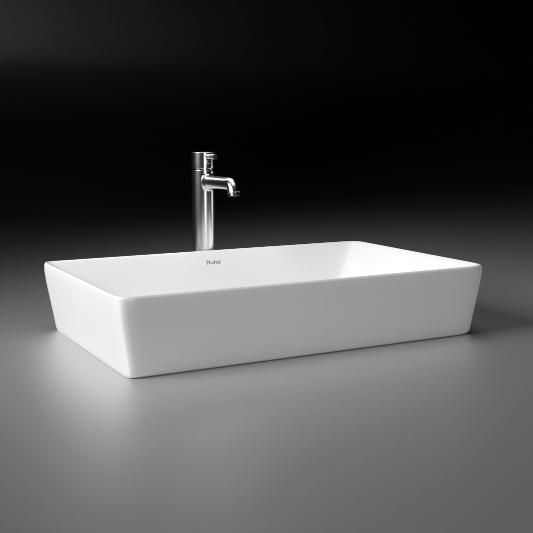 Electra Table-Top Wash Basin (White) - by Ruhe