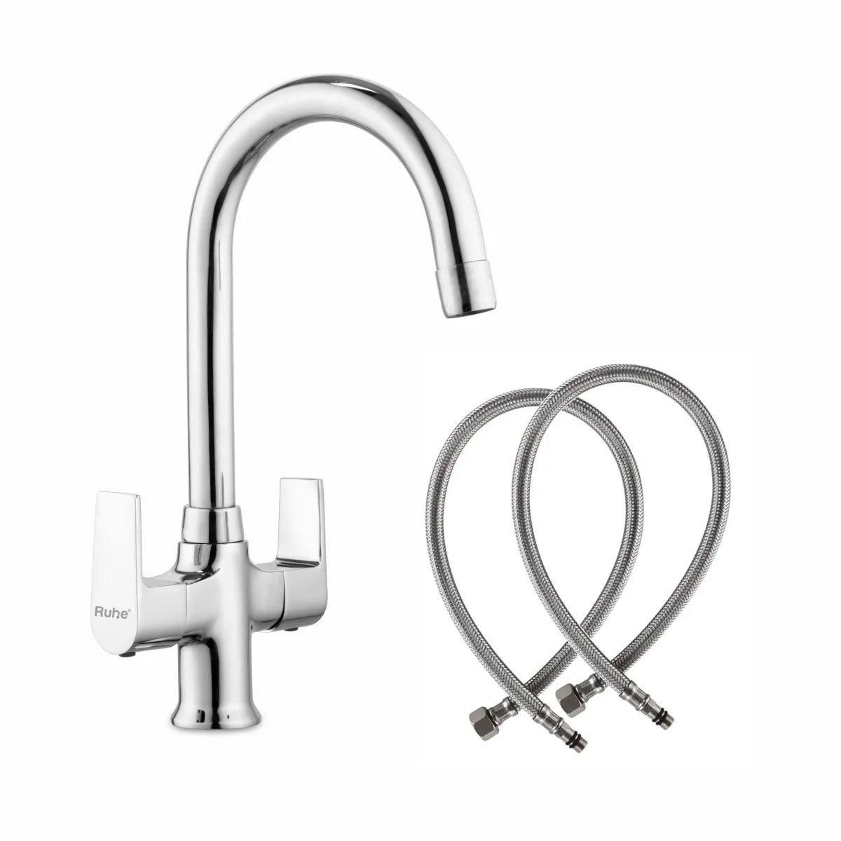 Elixir Deck Mount Wash Basin Mixer Tap with Swivel Spout