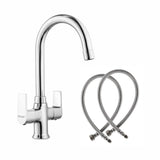 Elixir Deck Mount Wash Basin Mixer Tap with Swivel Spout