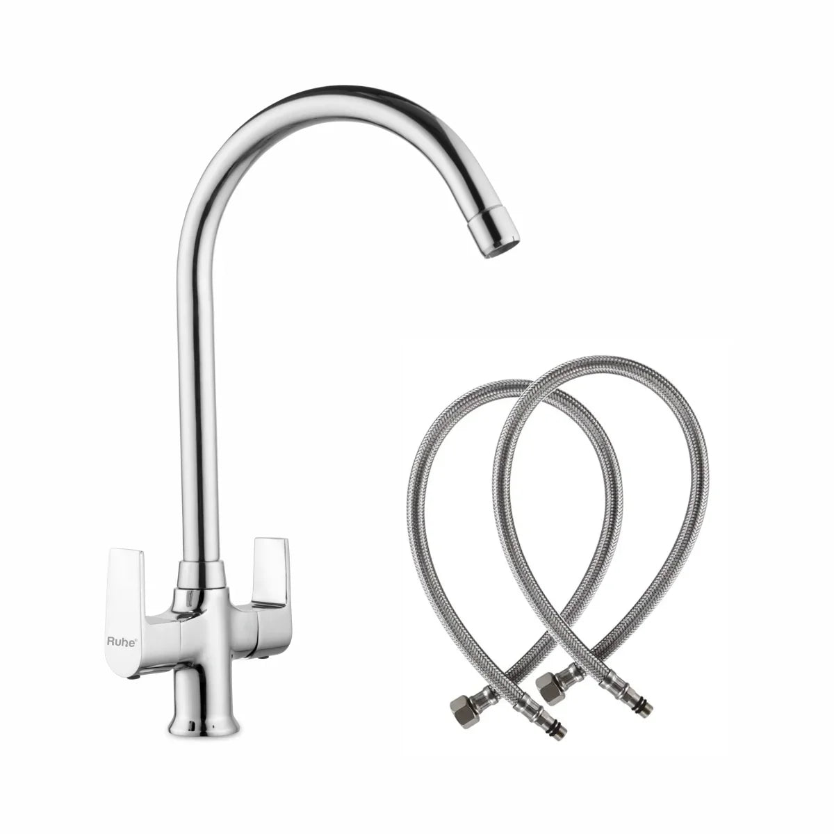 Elixir Deck Mount Wash Basin Mixer Tap with Swivel Spout