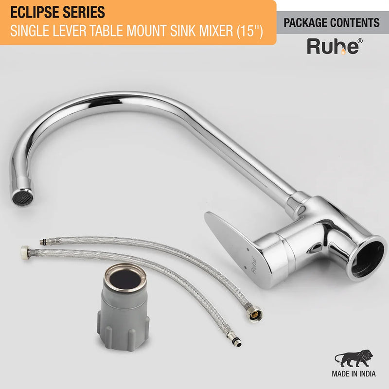 Eclipse Single Lever Deck-mount Kitchen Sink Mixer Tap with Swivel Spout