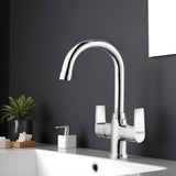 Elixir Deck Mount Wash Basin Mixer Tap with Swivel Spout