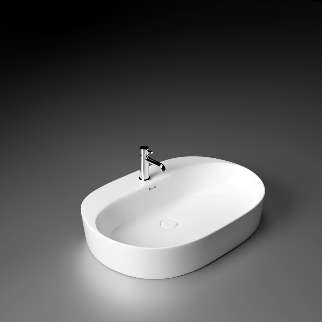 Fury Table Top Wash Basin (White) - by Ruhe