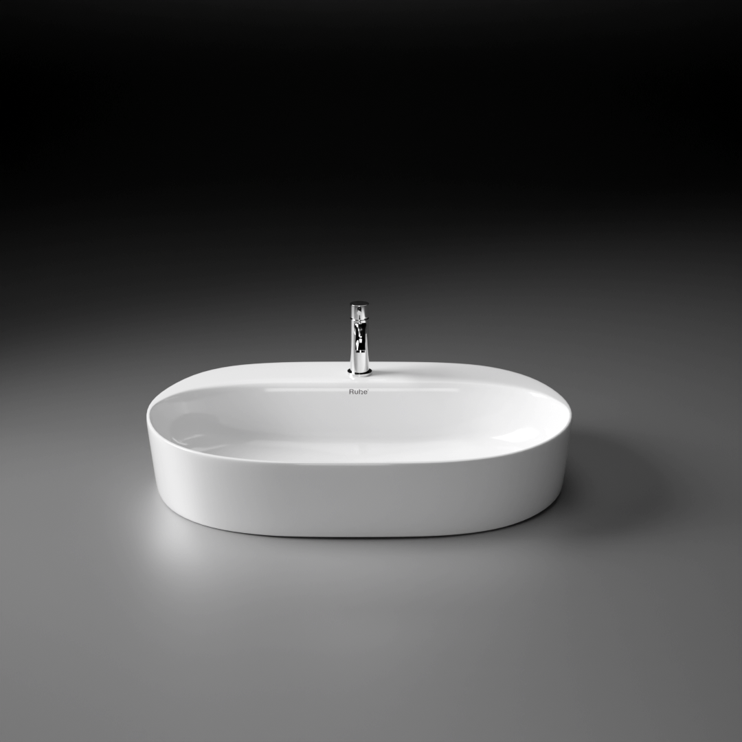 Fury Table Top Wash Basin (White) - by Ruhe