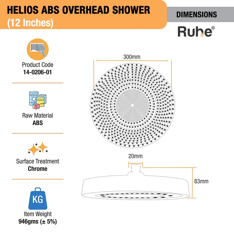 Helios Overhead Shower