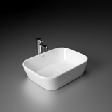 Iris Table-Top Wash Basin (White) - by Ruhe