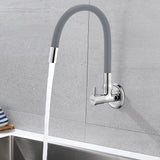 Kara Wall Mount Kitchen Sink Tap with Coloured Flexible Silicone Spout