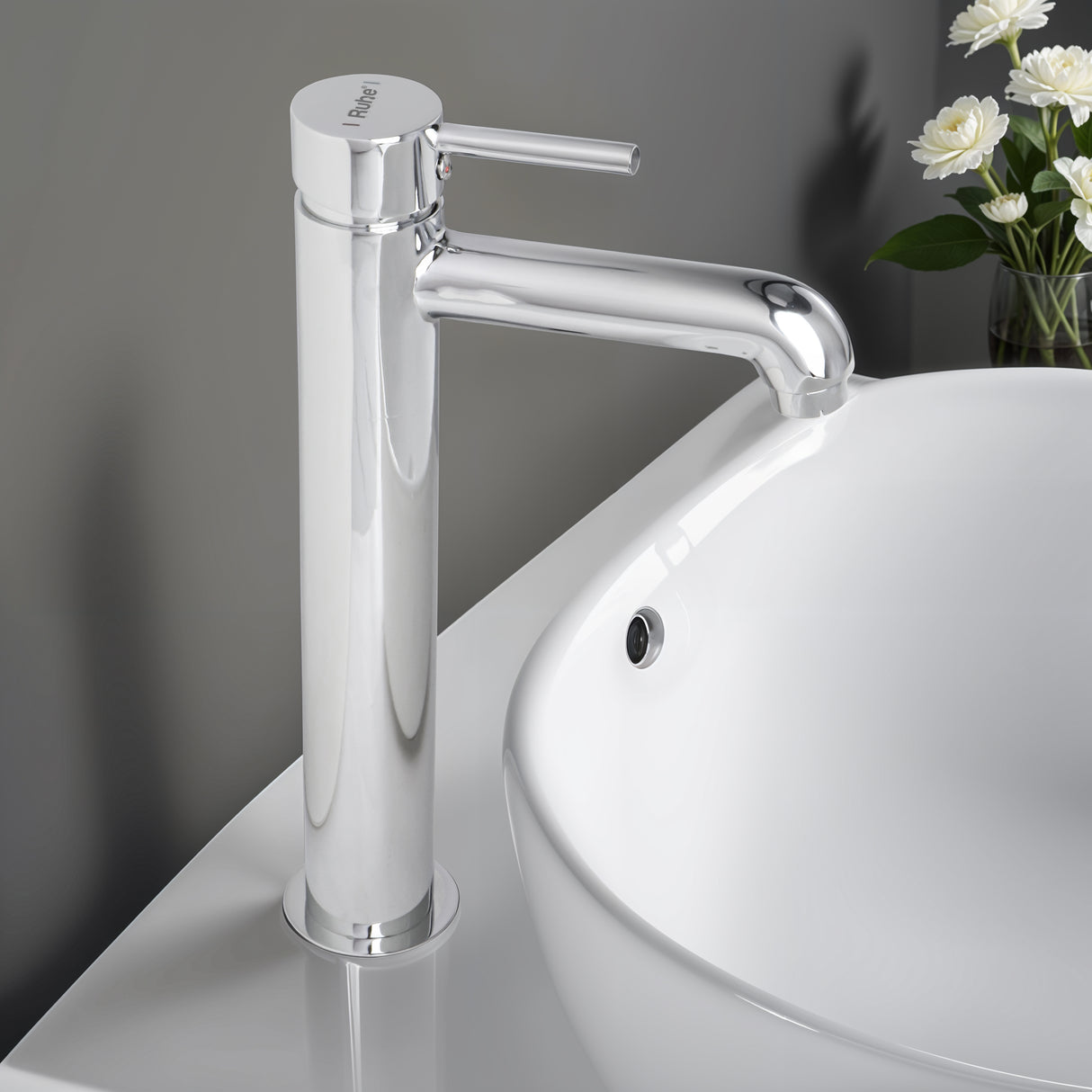 Kara Single Lever Deck-mount Tall Body Wash Basin Mixer Tap - by Ruhe®